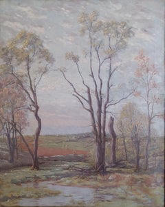 "Springtime Landscape, " William Anderson Coffin, American Impressionism Barbizon