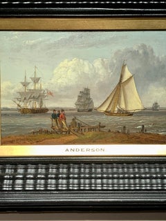 Antique English 19th century marine scene