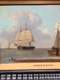 Antique English 19th century marine scene