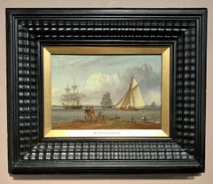 Antique English 19th century marine scene