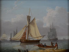 "Shipping off the Coast," (possibly Isle of Wight)