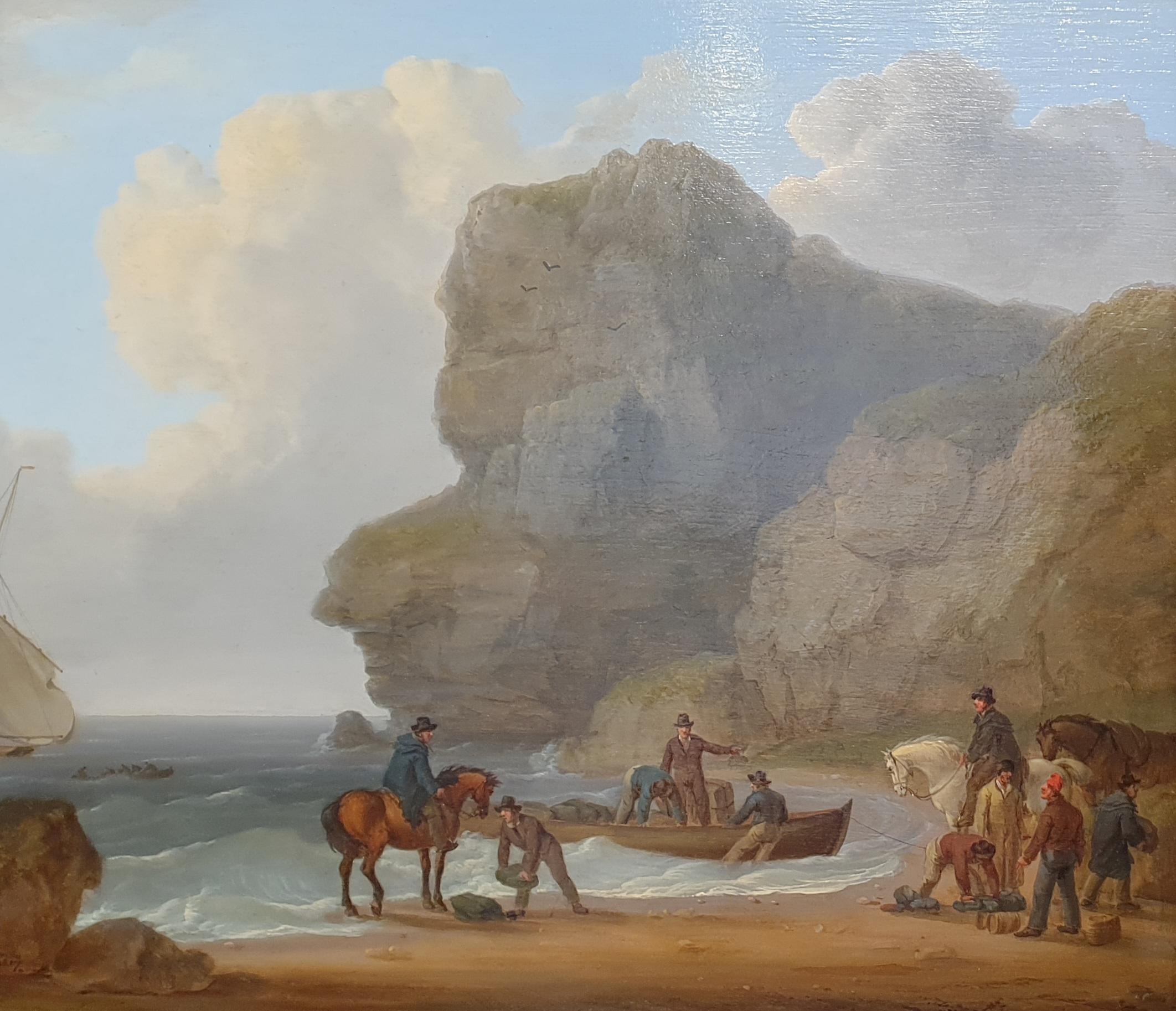 William ANDERSON (1757- 1837) Oil on wooden panel ​25.5 x 34.5 cm (40x50cm with frame) Signed and dated lower left 