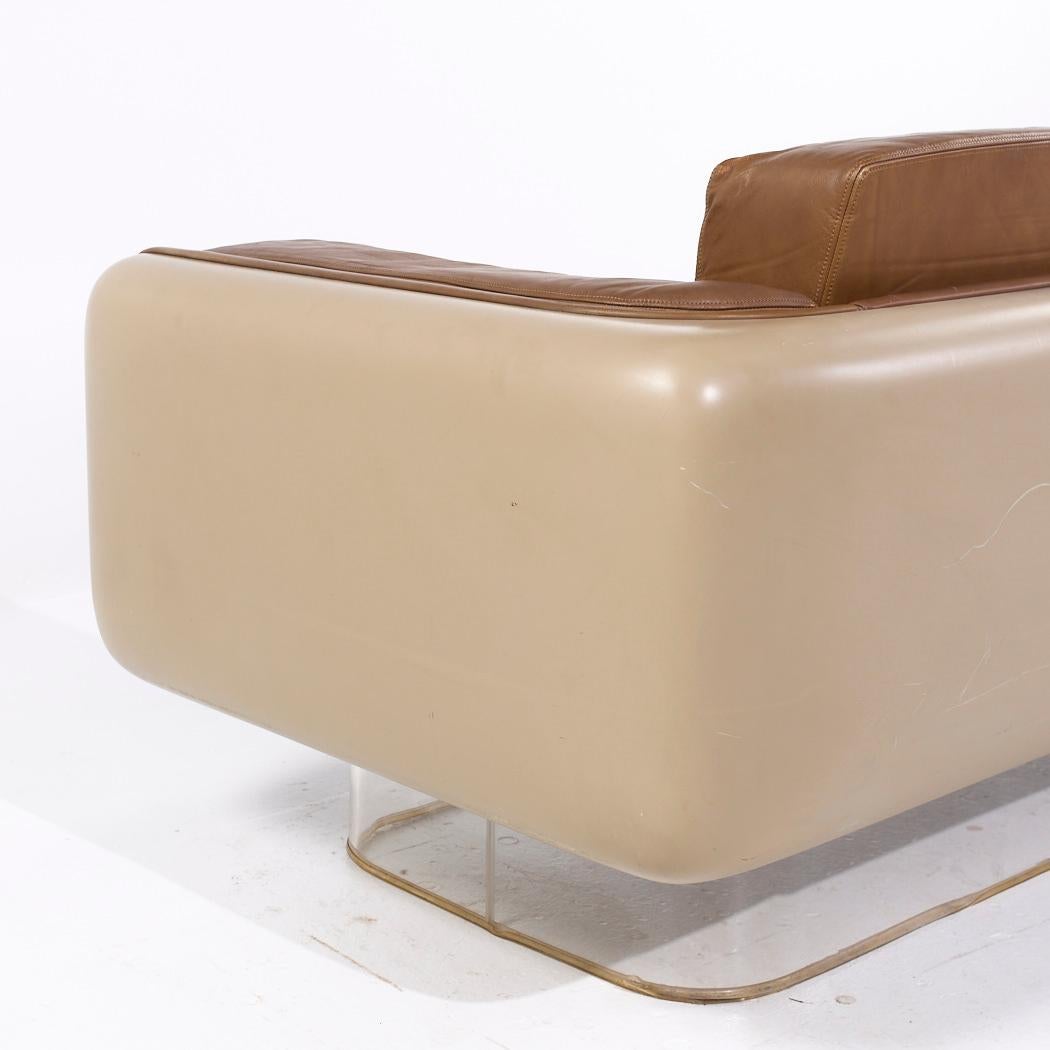 William Andrus per Steelcase Modello 465 Divano in lucite e fibra di vetro di metà secolo in vendita 2