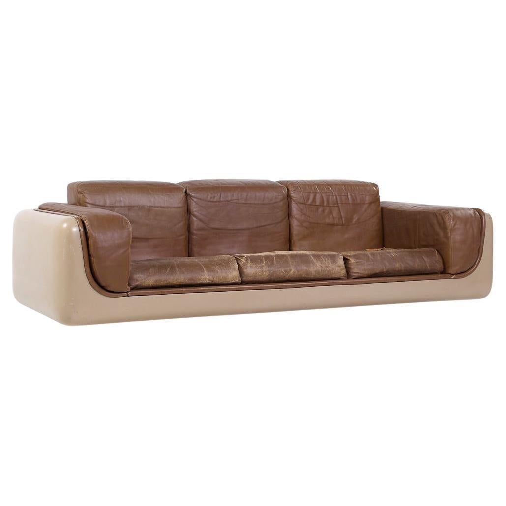 William Andrus für Steelcase, Sofa aus Lucite und Glasfaser, Modell 465, Mid-Century
