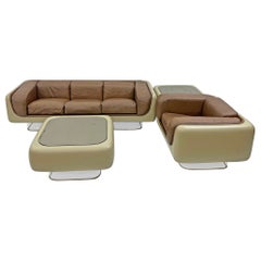 William Andrus for Steelcase Space Age, Sofa, Chair, Living Room Suite, 1970's