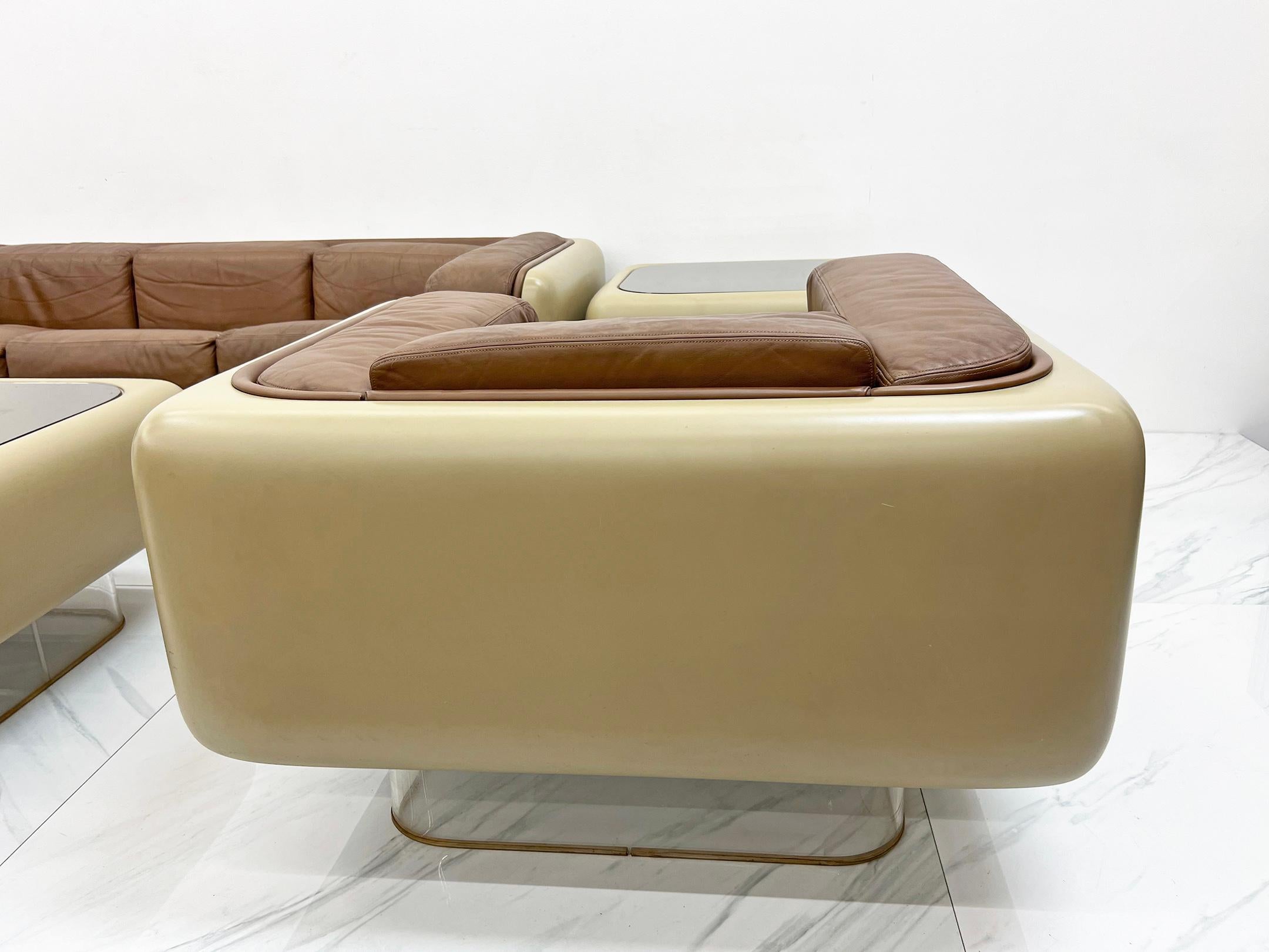 William Andrus for Steelcase Space Age, Sofa, Chair, Living Room Suite, 1970's In Good Condition In Culver City, CA