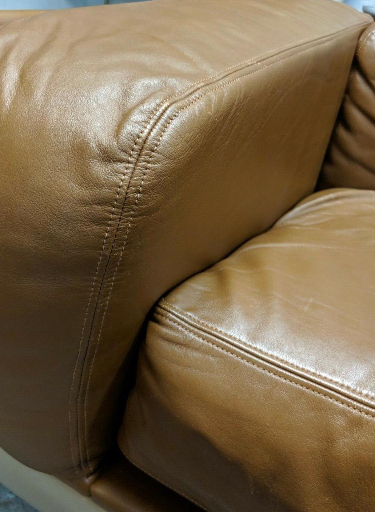 Mid-Century Modern Fauteuil de salon William Andrus Steelcase à structure losange cuir cognac
