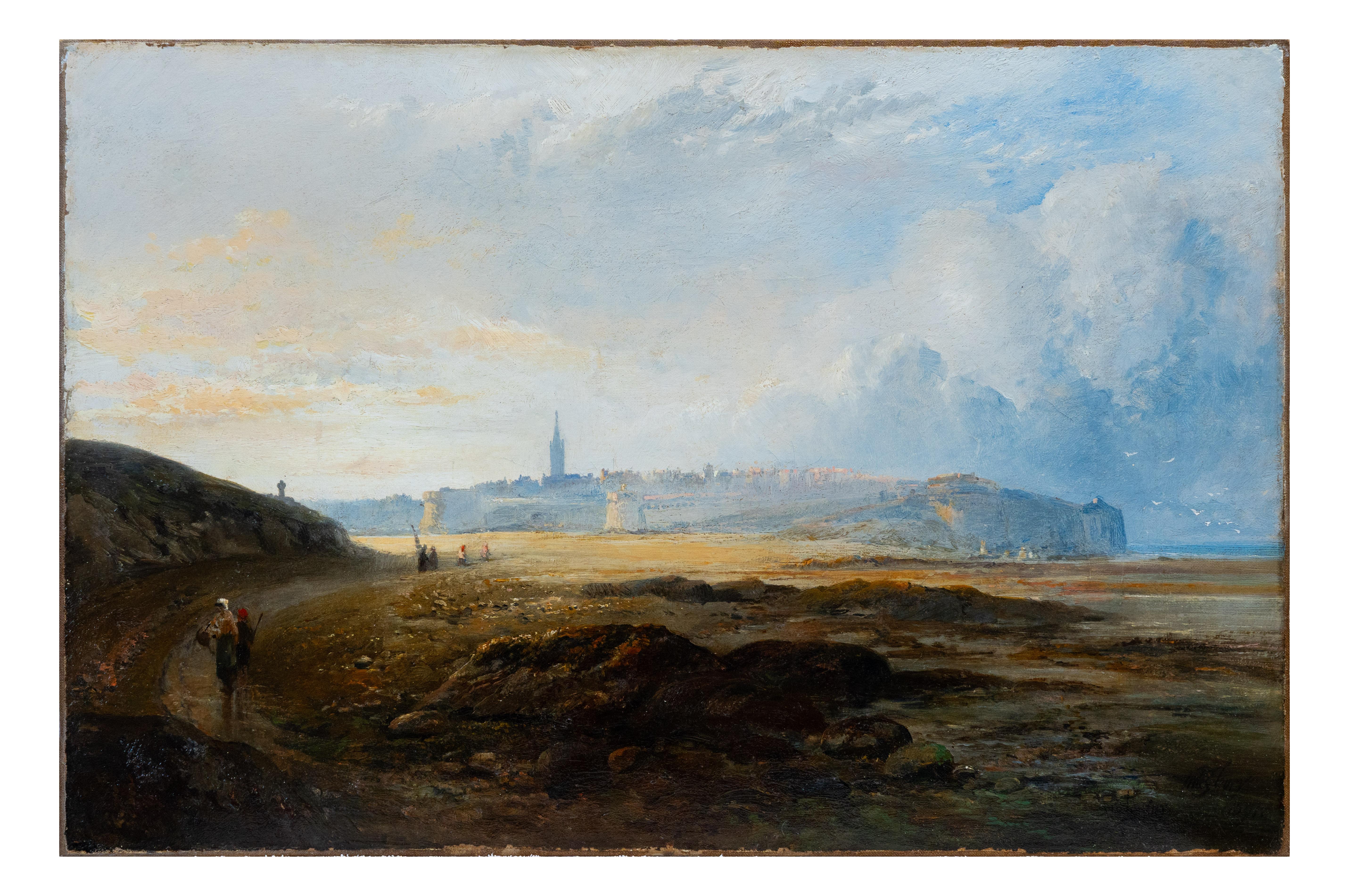 Landscape Painting di William Anslow Thornley - Townes costiera