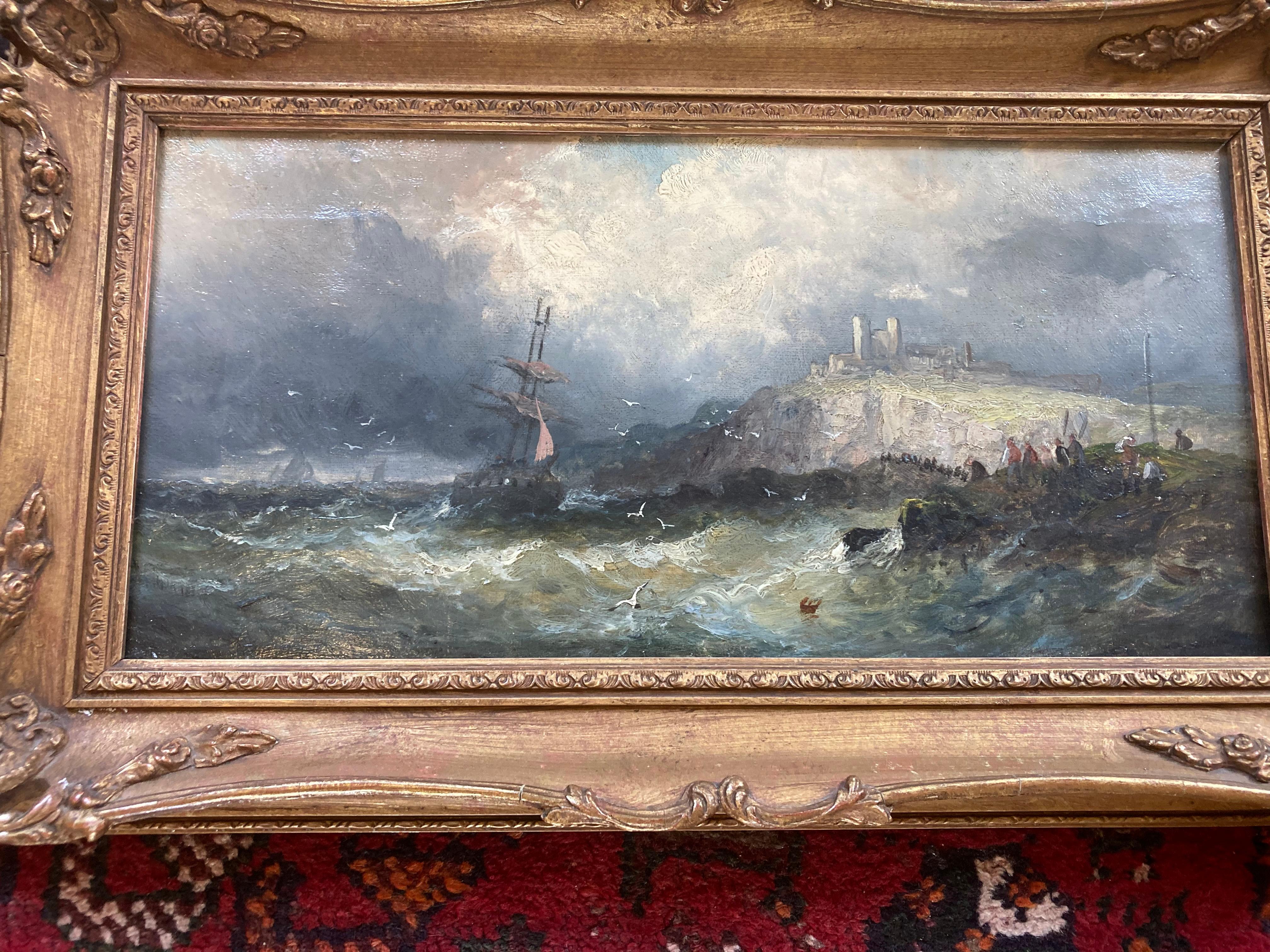 William Anslow Thornley Landscape Painting - "Off the Coast of Whitby"
