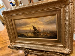 OLD MASTER W . THORNLEY OIL PAINTING High Quality 19th CENTURY Gold vergoldeter Rahmen