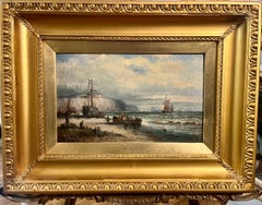 OLD MASTER W . THORNLEY OIL PAINTING High Quality 19th CENTURY Gold Gilt Frame