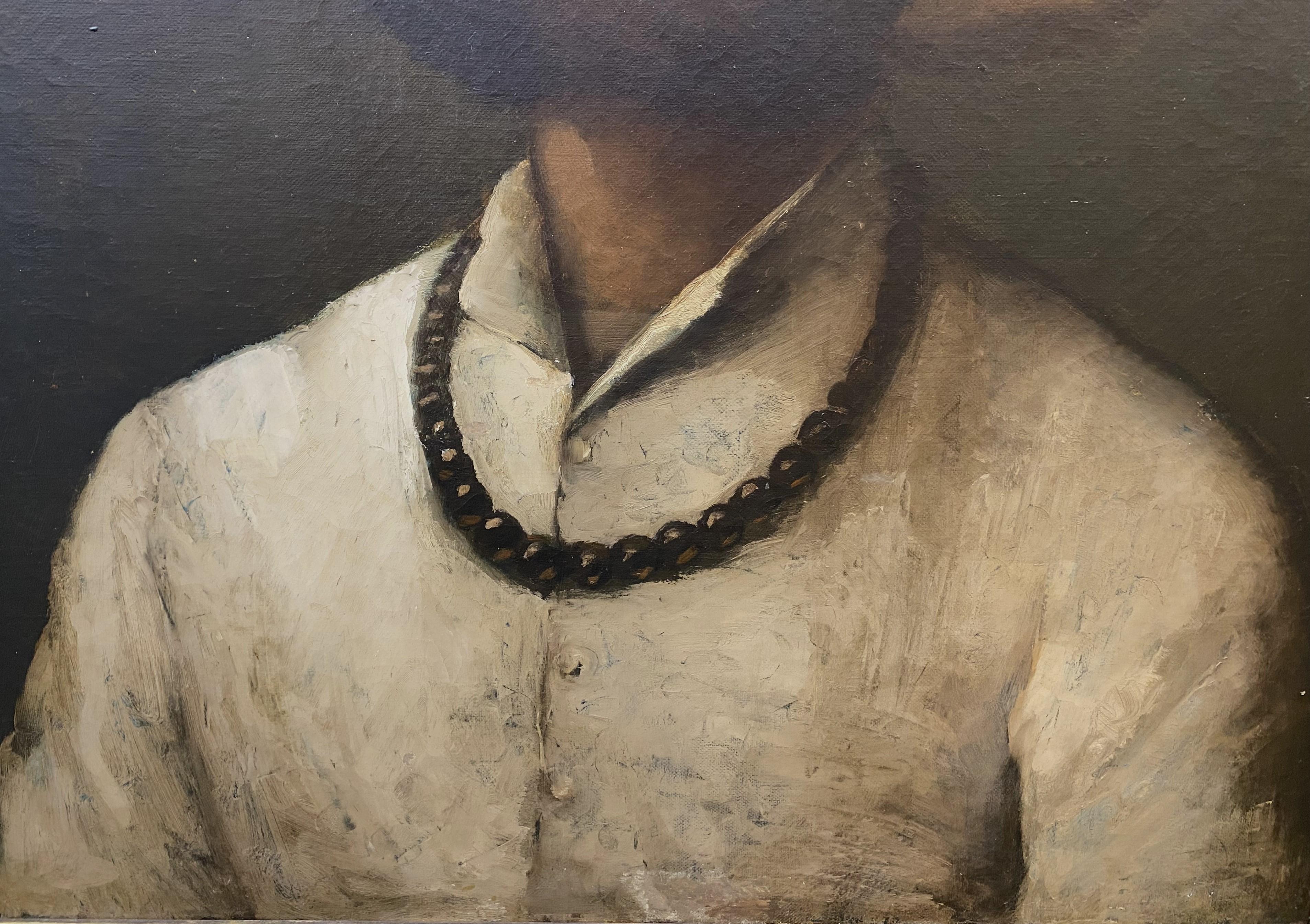 Un ritratto ben dettagliato di un giovane uomo realizzato dall'artista tedesco-americano William Anton Joseph Claus (1862-1926). Claus è nato in Germania, ha studiato sotto la guida di Otto Grundmann a Boston e ad Anversa sotto la guida di Henri