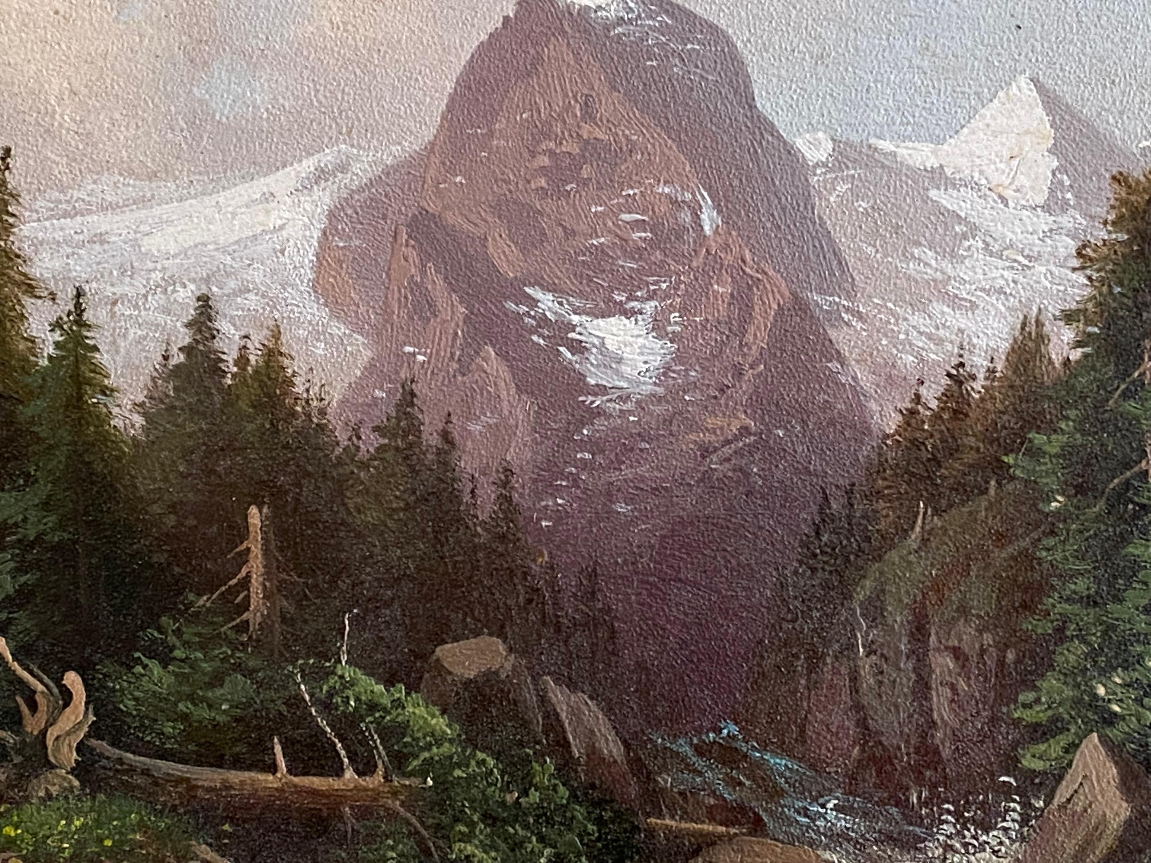 “Matterhorn” - Painting by William Archibald Wall