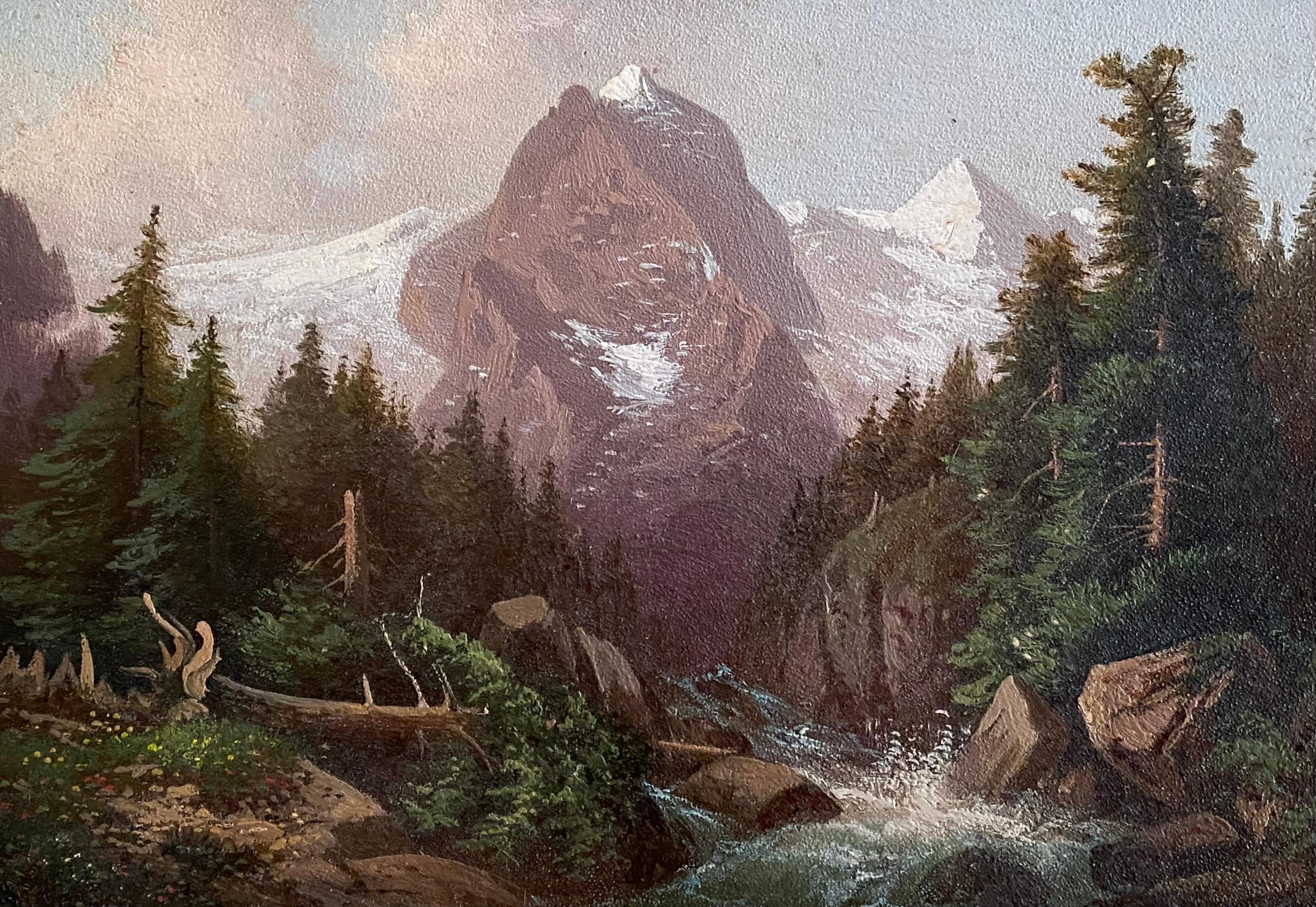 William Archibald Wall Landscape Painting - “Matterhorn”