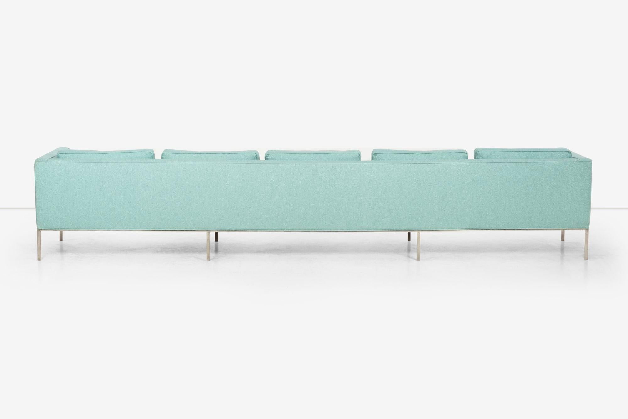 William Armbruster, maßgefertigtes monumentales fünfsitziges Sofa mit fünf Sitzen für Chase Manhattan im Angebot 8