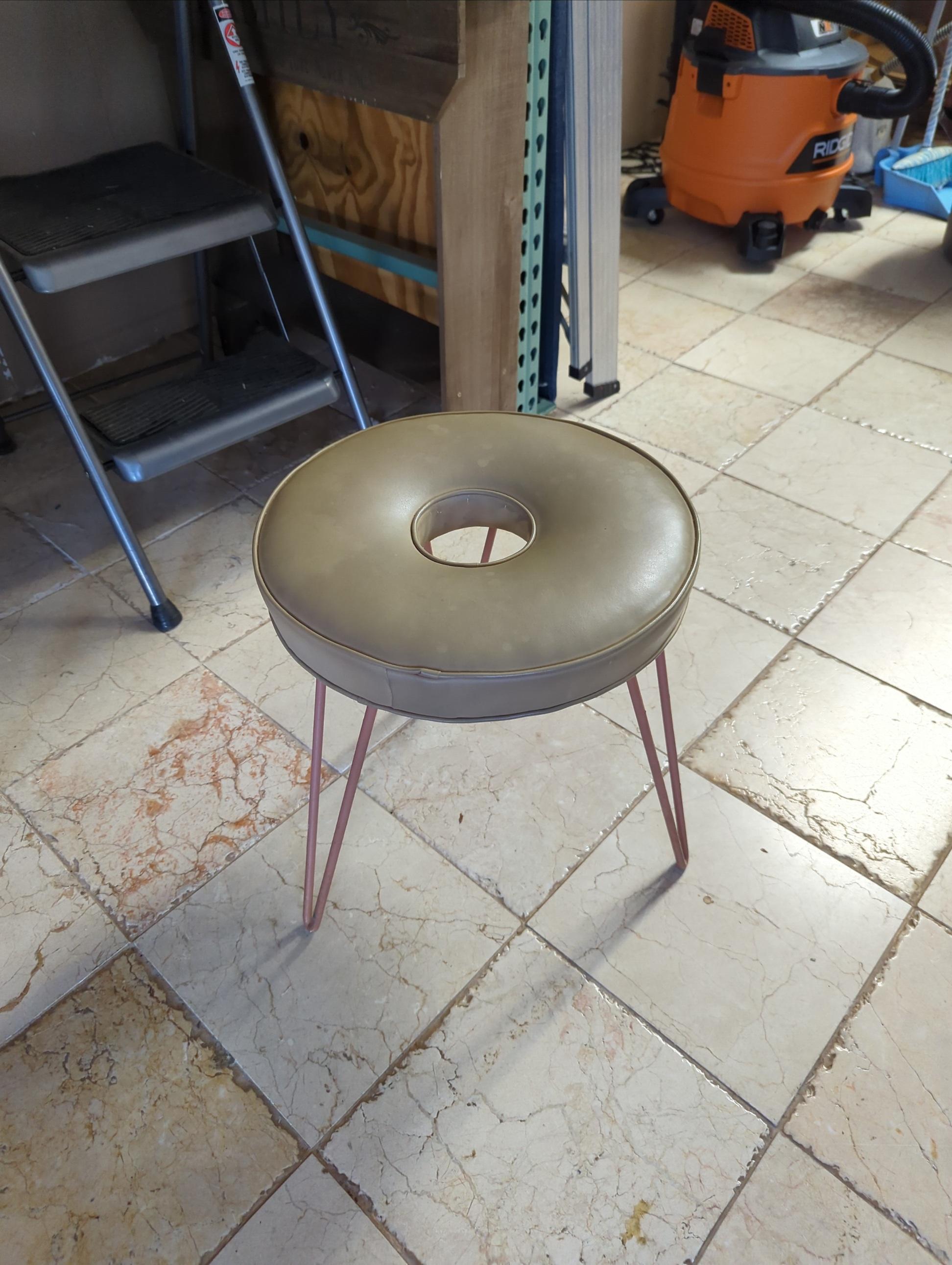 Mid-20th Century William Armbruster Donut Stool For Sale