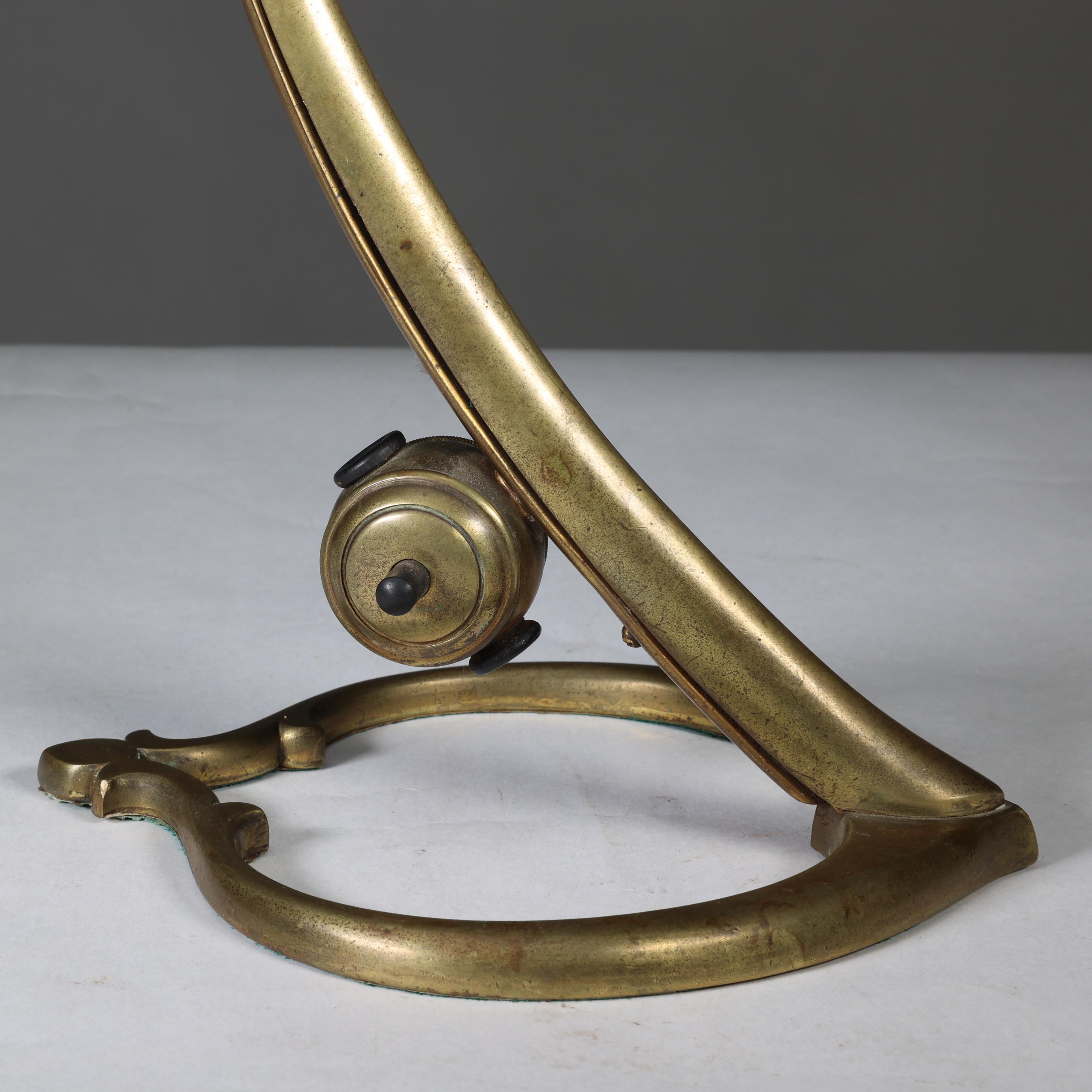 William Arthur Smith Benson. An original pair of Brass Swan Table Lights. For Sale 6