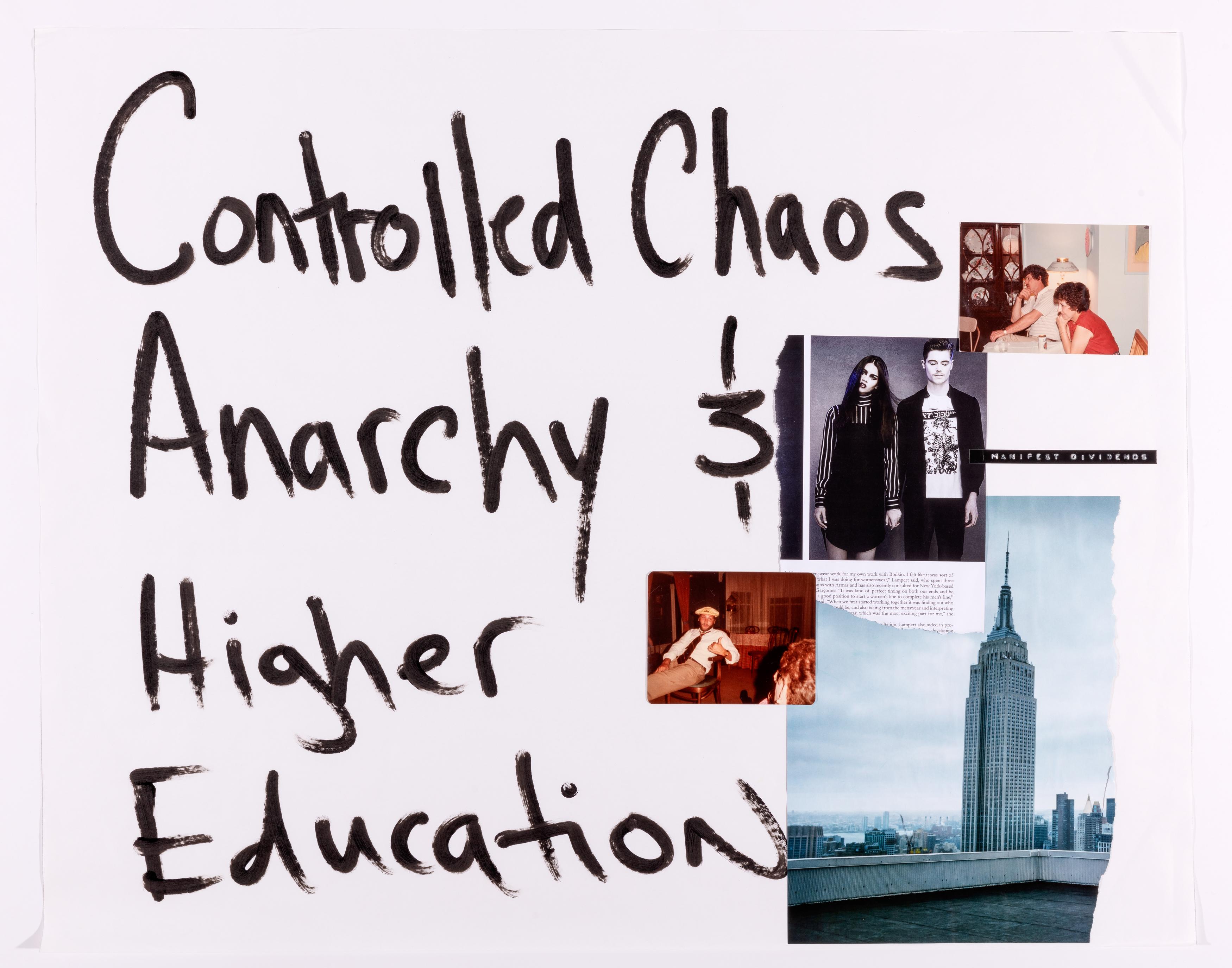 Controlled Chaos, Anarchy & Higher Education - Mixed Media Art by William Atkinson