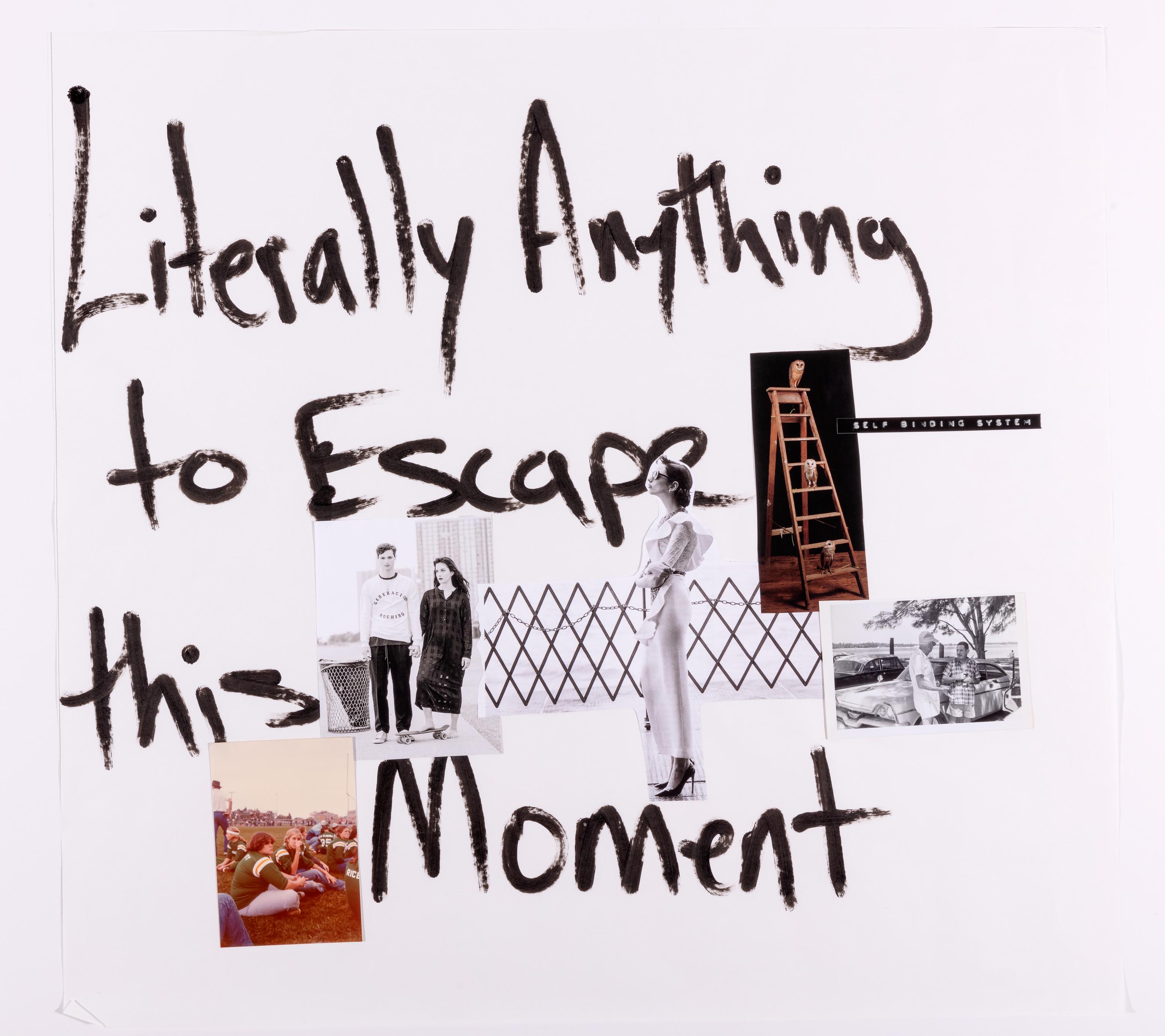 Literally Anything to Escape this Moment - Mixed Media Art by William Atkinson