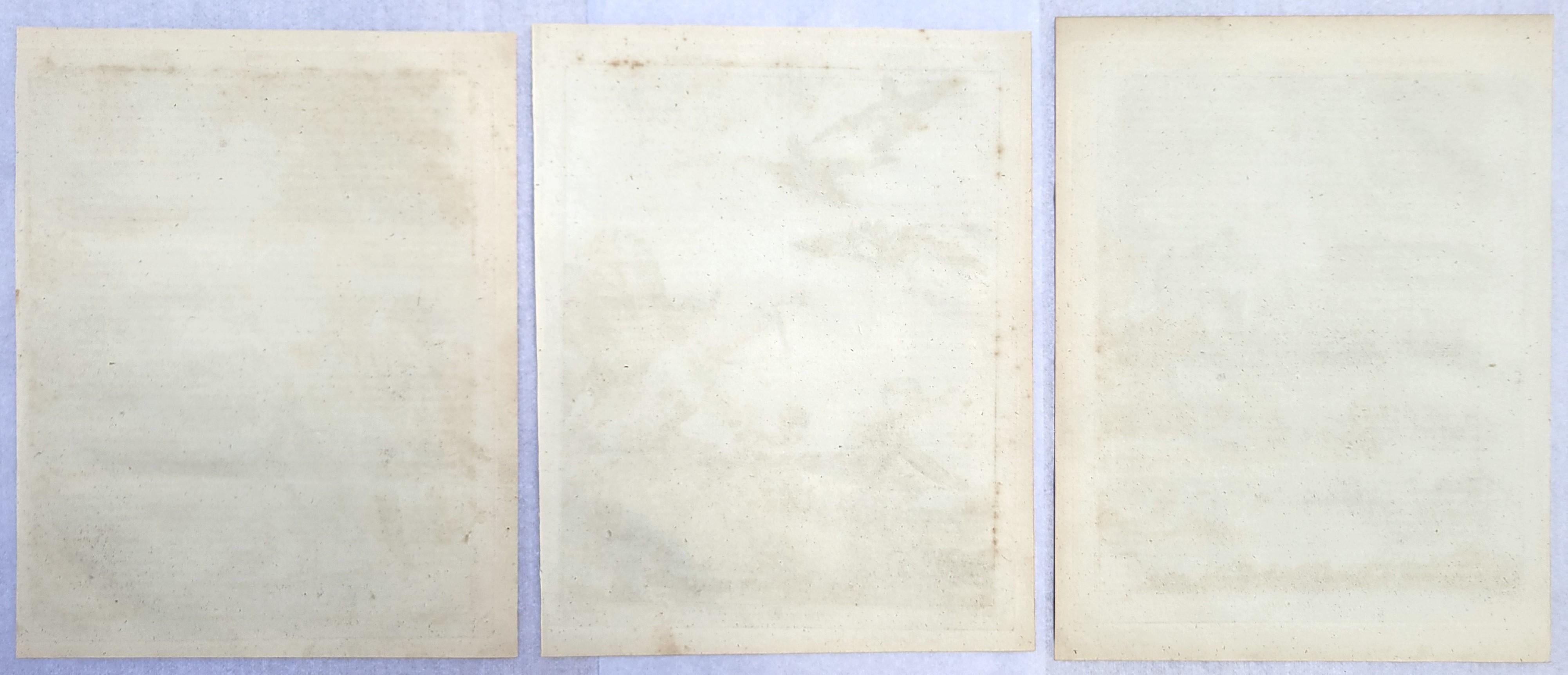 Set of Three Engravings from 
