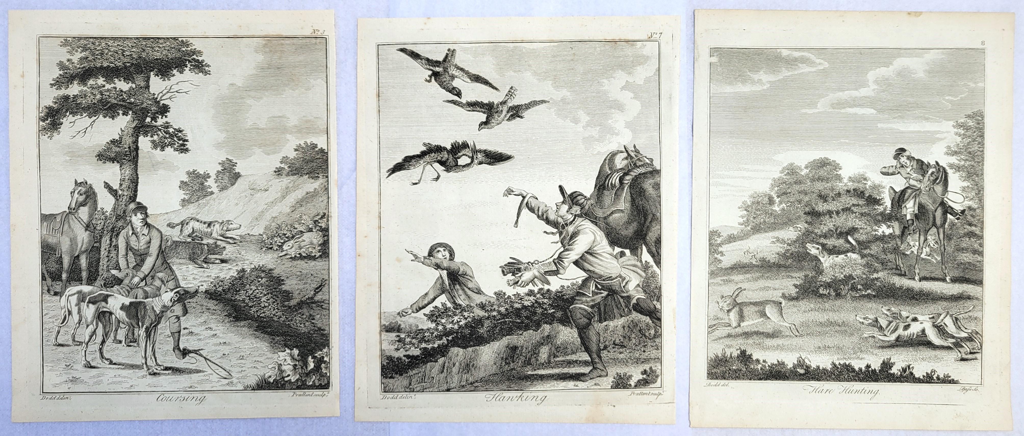 Set di tre incisioni da "The British Sportsman" /// Arte animale di Osbaldiston