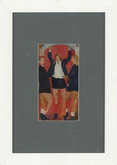 William Austin (b.1940) - 1998 Acrylic, Schoolgirls