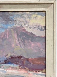 Fine British Impressionist Antique Oil Painting Scottish Highlands Ben Nevis