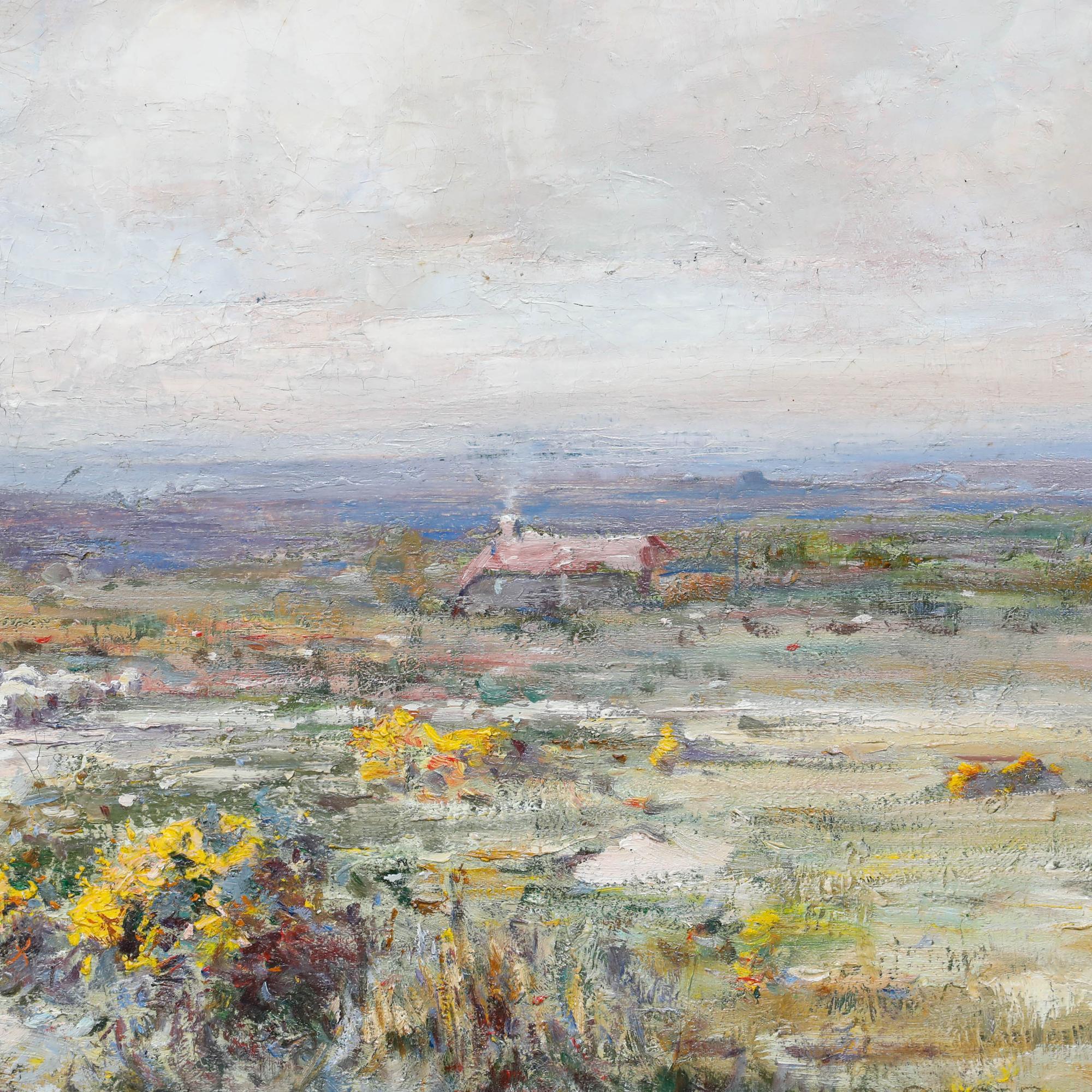 William Bagnall Gelder (1869-1929)  - 1910 Öl, Zurück zum Bauernhof im Angebot 3