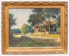 William Bagnall Gelder (1869-1929) - Öl, Country Lane's bei Sonnenuntergang