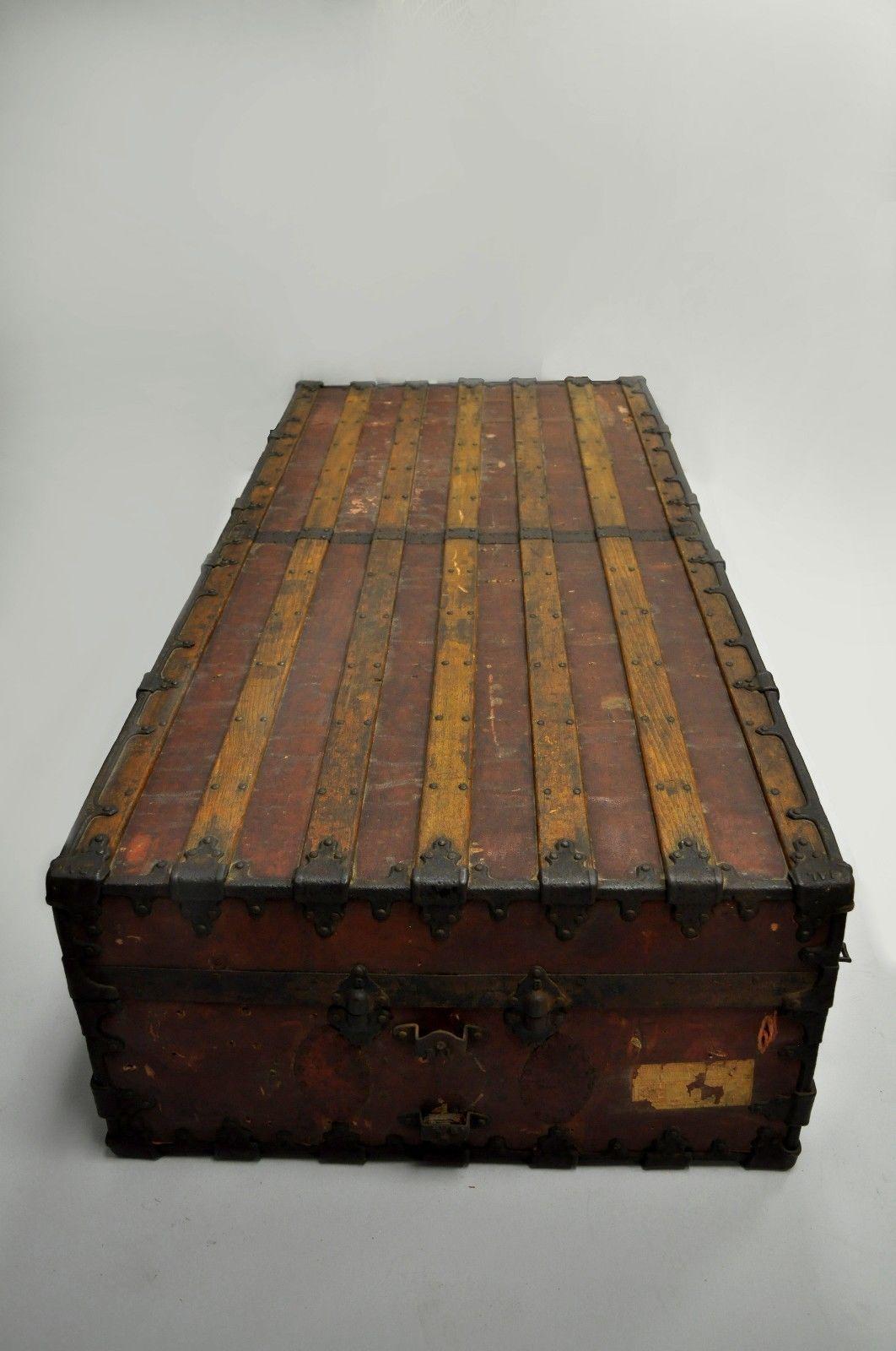 William BaL 61 XL Luggage Suitcase Steamer Trunk Wood Slat Chest Heumans Houdini 3