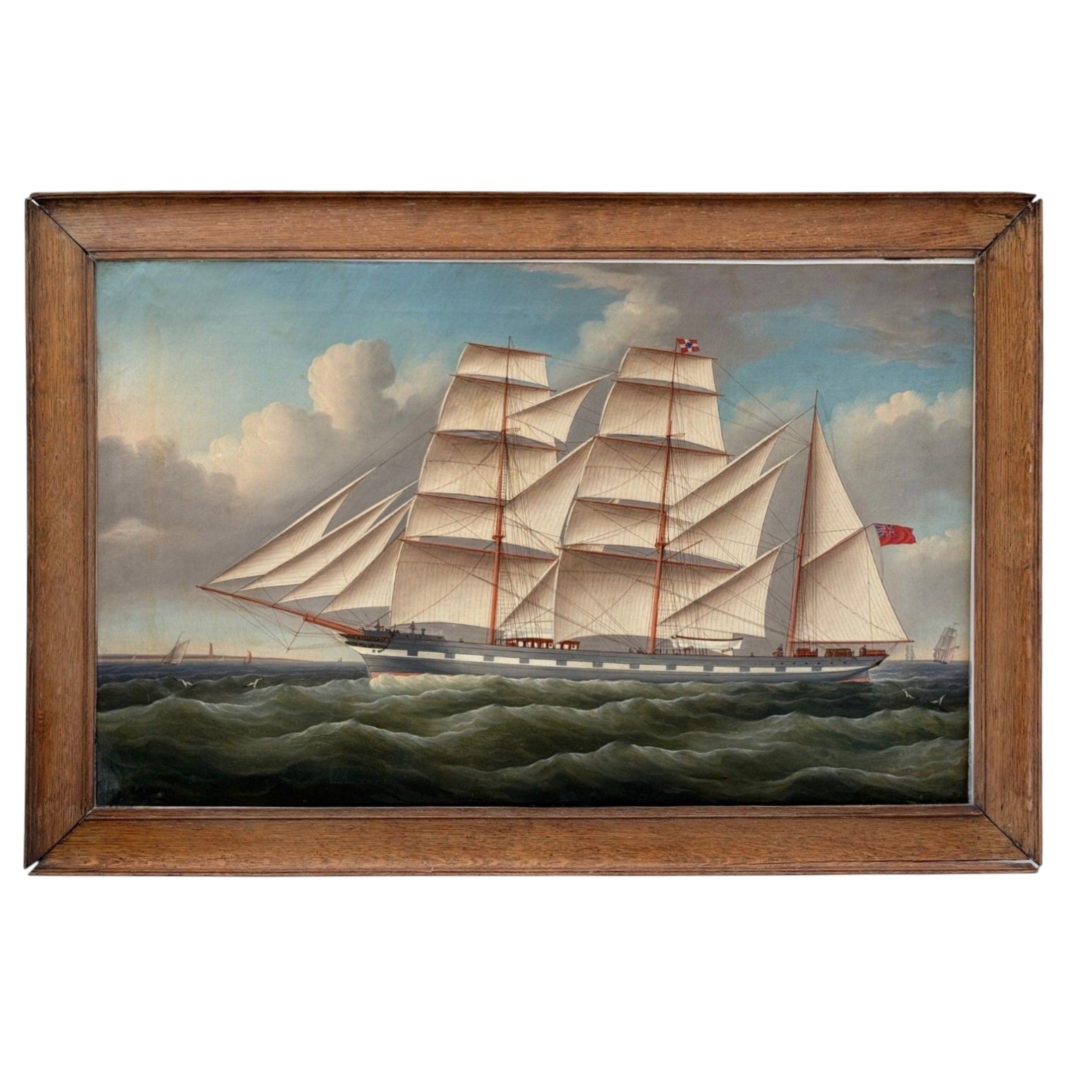 William Ball Spencer, Oil on Canvas, Seascape Painting, British, 19th C. For Sale