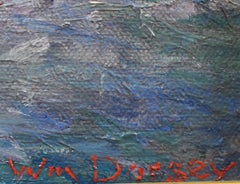 "EARLY SANTA BARBARA" CALIFORNIA ARTIST FRAMED 17.5 X 20.5