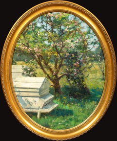 Antique The Bee Hive In Spring, 19th Century