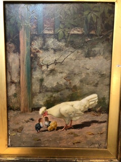 William Baptiste Baird  Mother Feeding Her Chicks