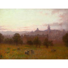 William Barr, Dusk Over Paisley , Oil Painting