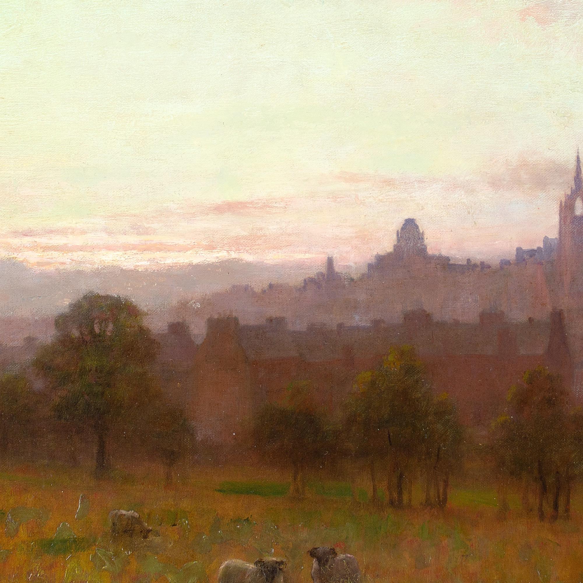 William Barr, Dusk Over Paisley , Oil Painting  5