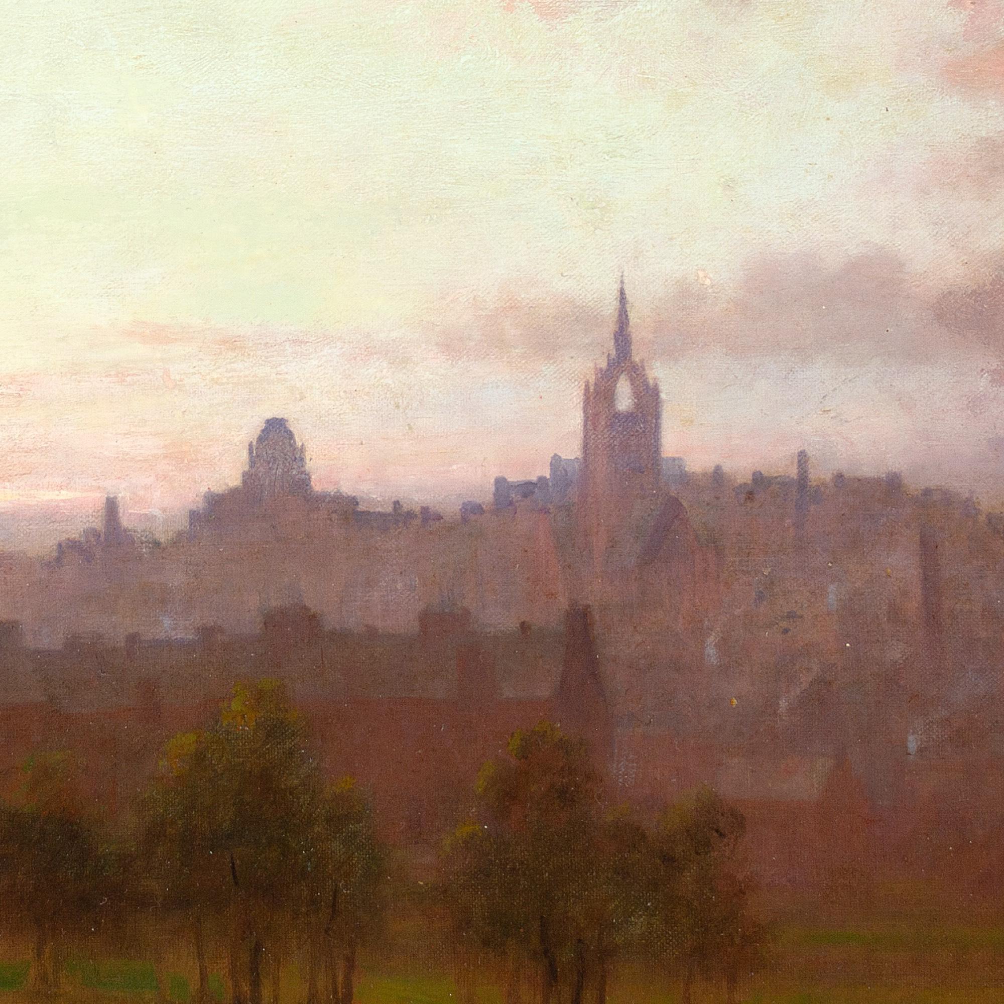 William Barr, Dusk Over Paisley , Oil Painting  6