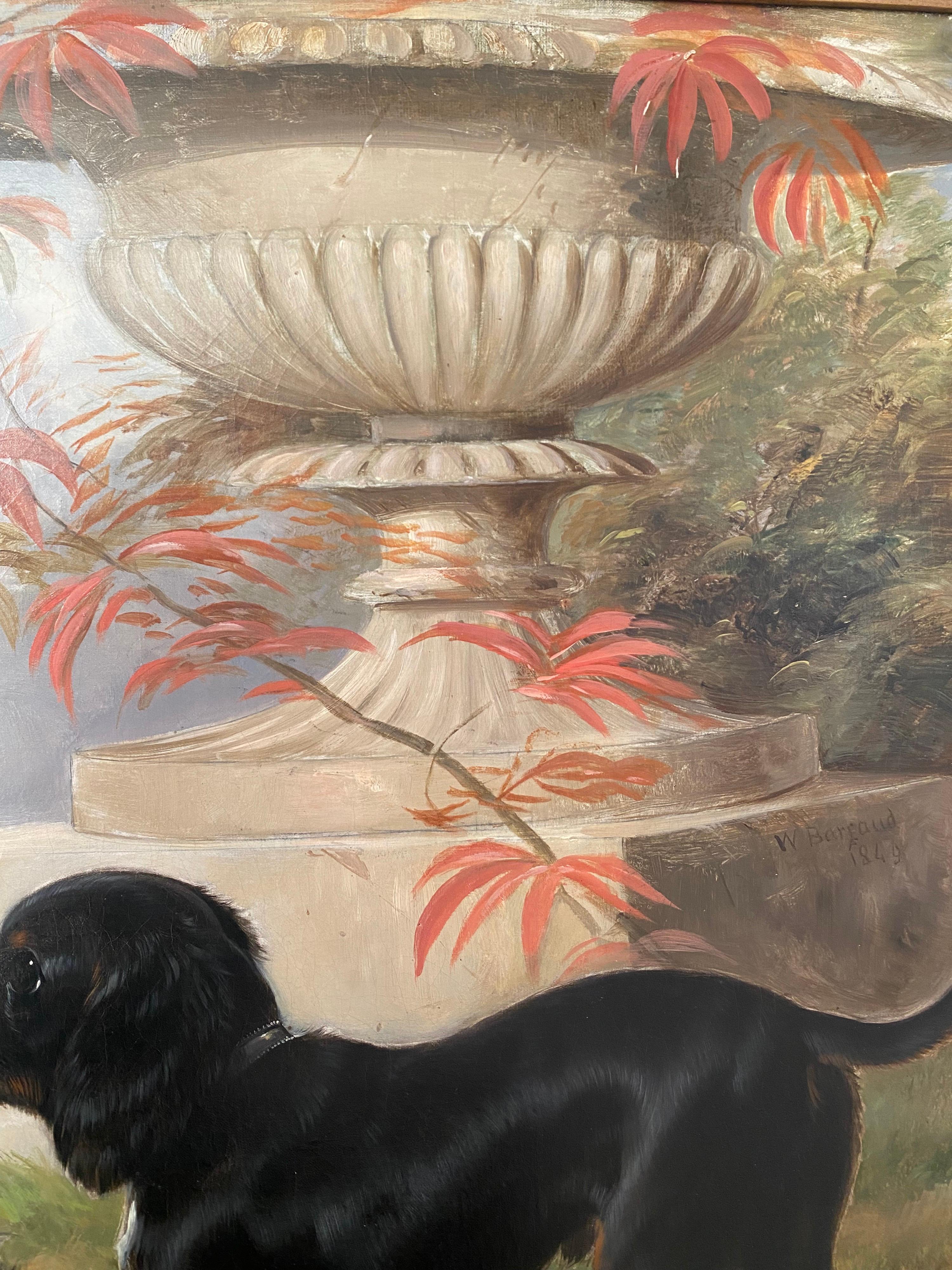Portrait anglais du 19e siècle des chiens préférés de Lord Methuen en vente 1