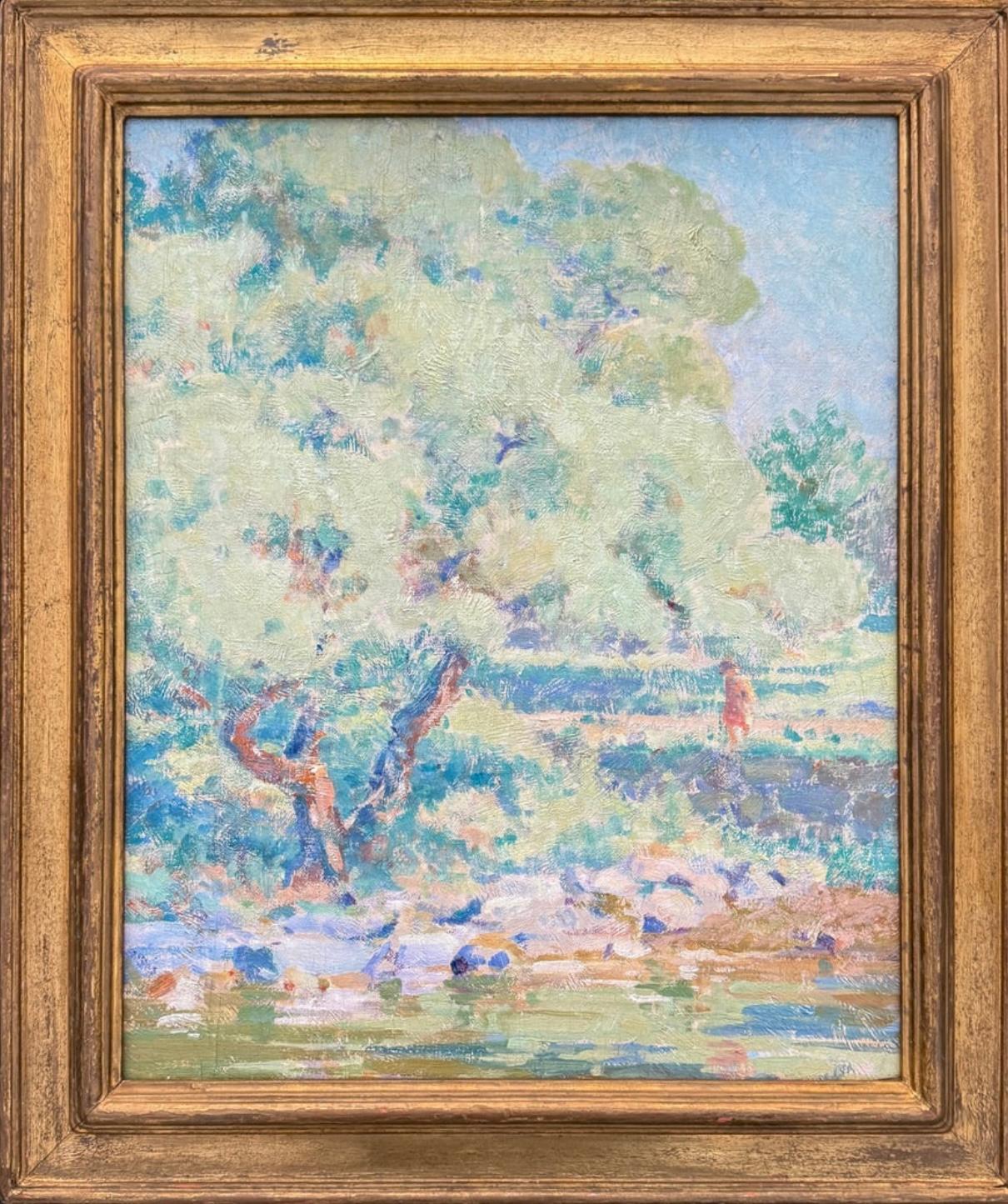 The Rivers Edge - Painting de Closson, William Baxter