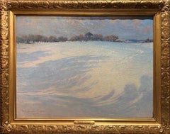 « Trail of the Snowshoes » William Baxter Closson, paysage de neige lyrique