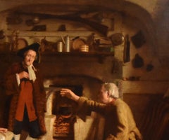 Oil Painting by William Baxter Collier Fyfe "The Laird of Dumbiedyke's Courtship