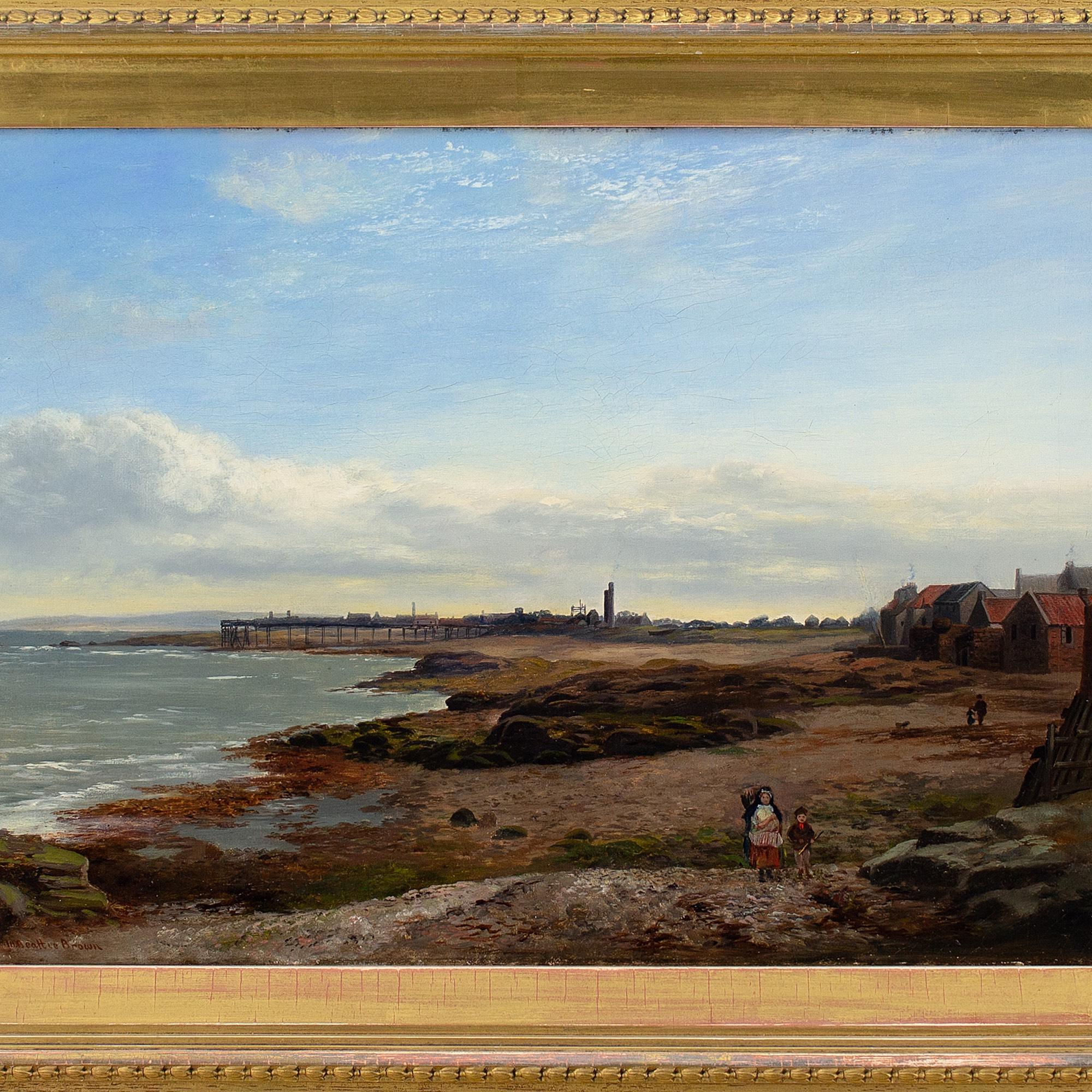 William Beattie Brown RSA, Paysage côtier éclatant, peinture à l'huile 2