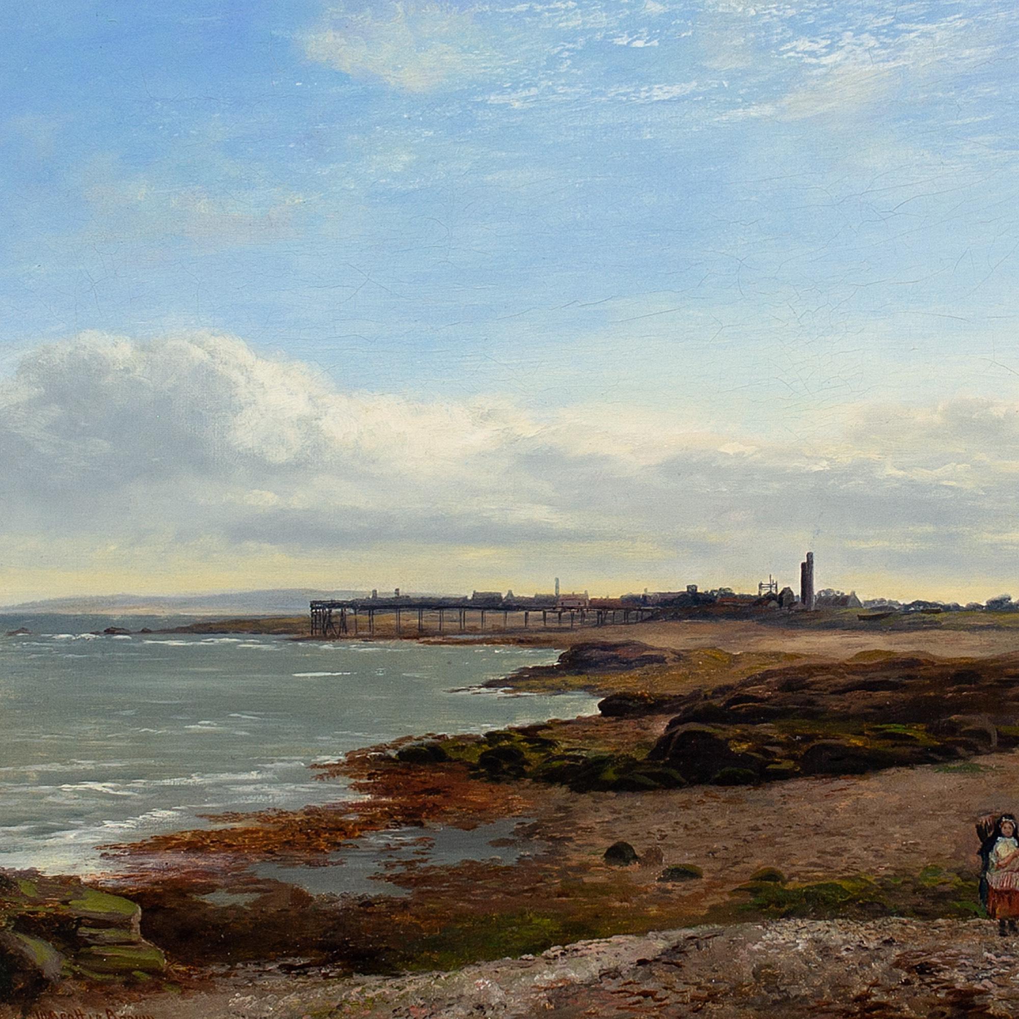 William Beattie Brown RSA, Paysage côtier éclatant, peinture à l'huile 4