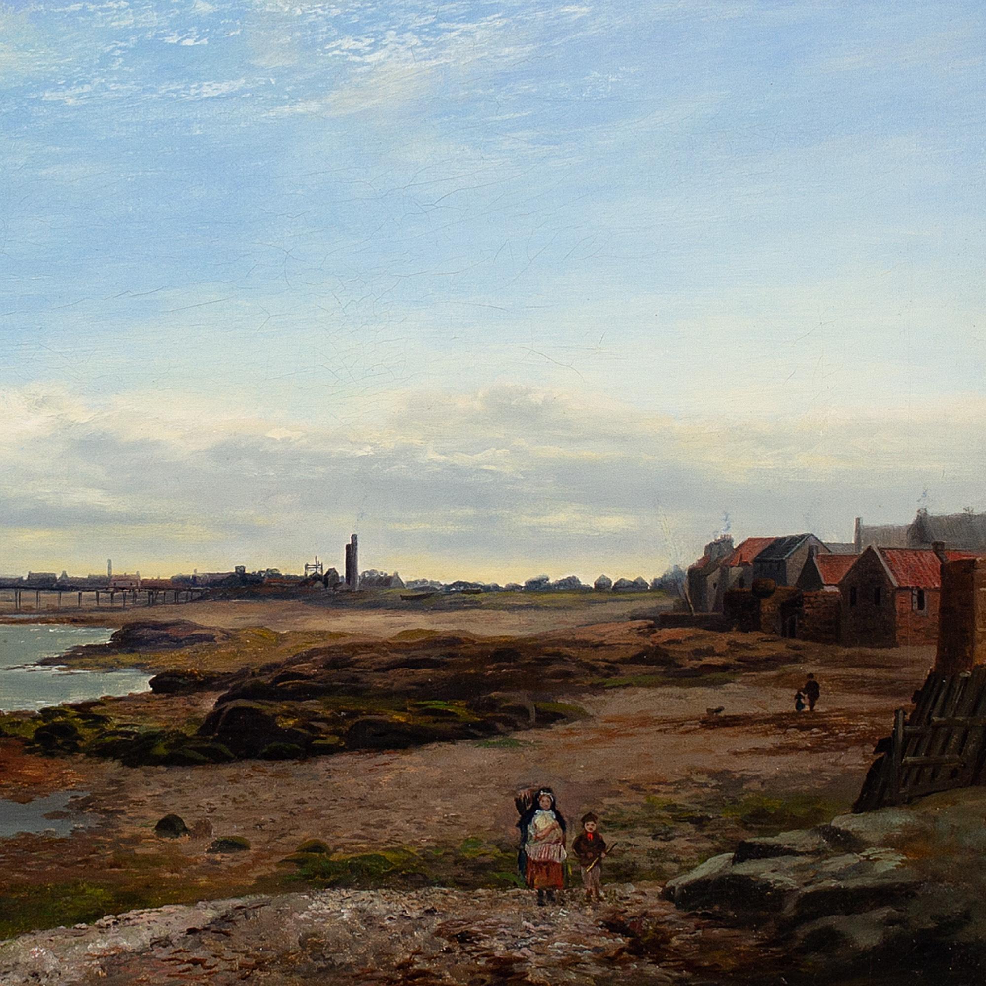 William Beattie Brown RSA, Paysage côtier éclatant, peinture à l'huile 5