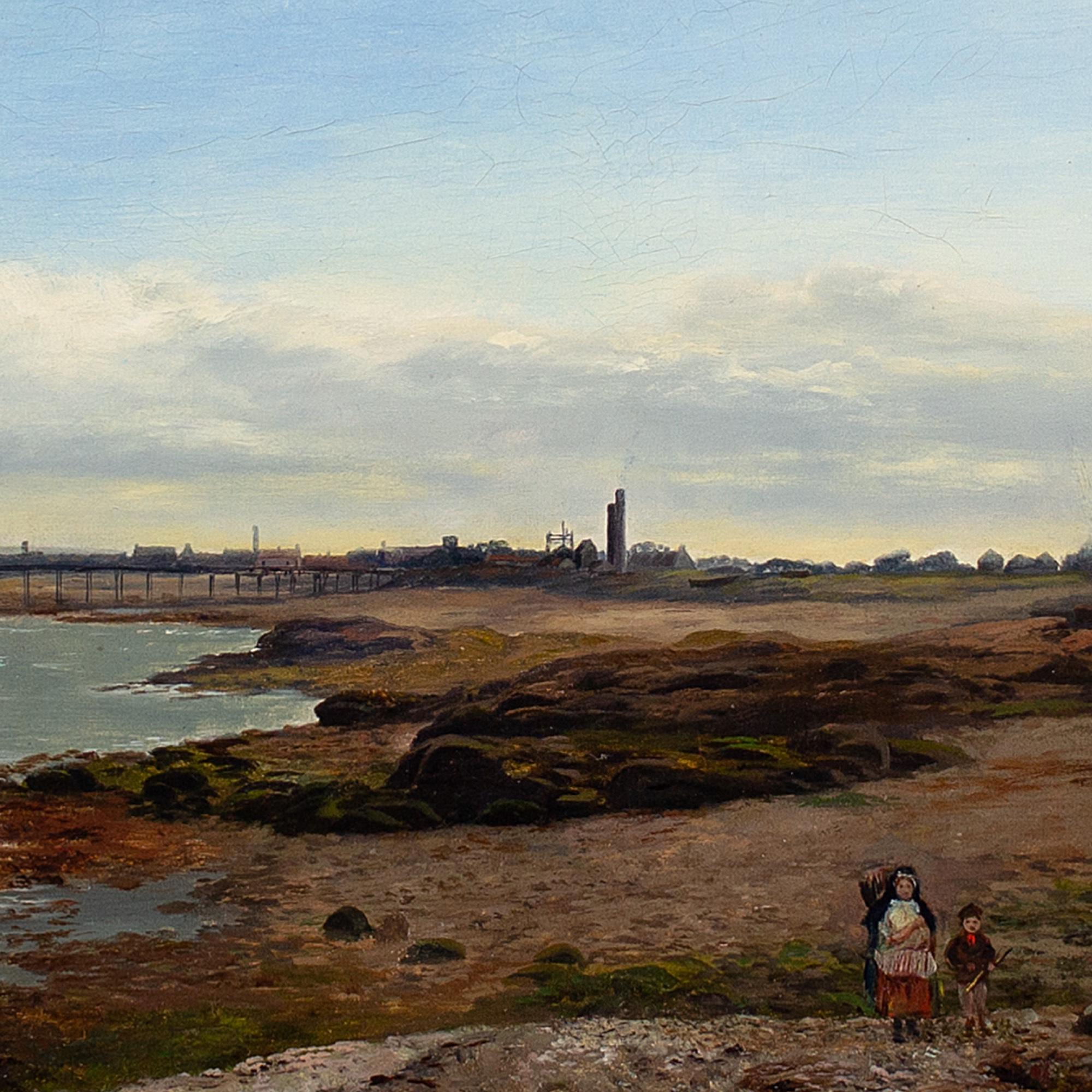 William Beattie Brown RSA, Paysage côtier éclatant, peinture à l'huile 6