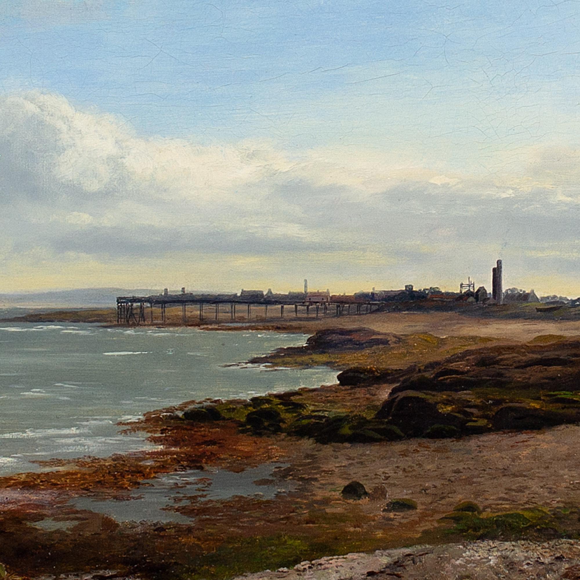 William Beattie Brown RSA, Paysage côtier éclatant, peinture à l'huile 7