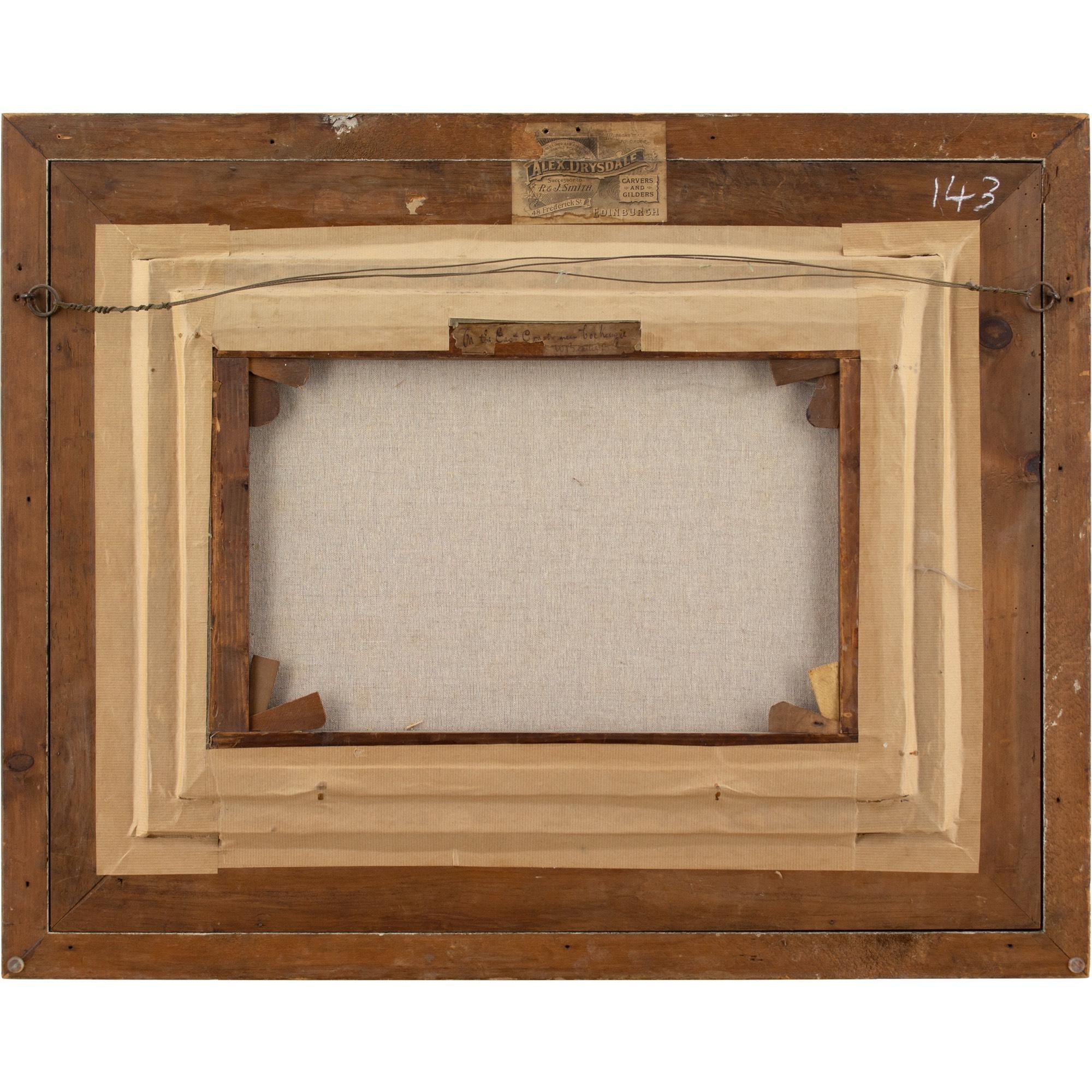 William Beattie Brown RSA, Paysage côtier éclatant, peinture à l'huile 8