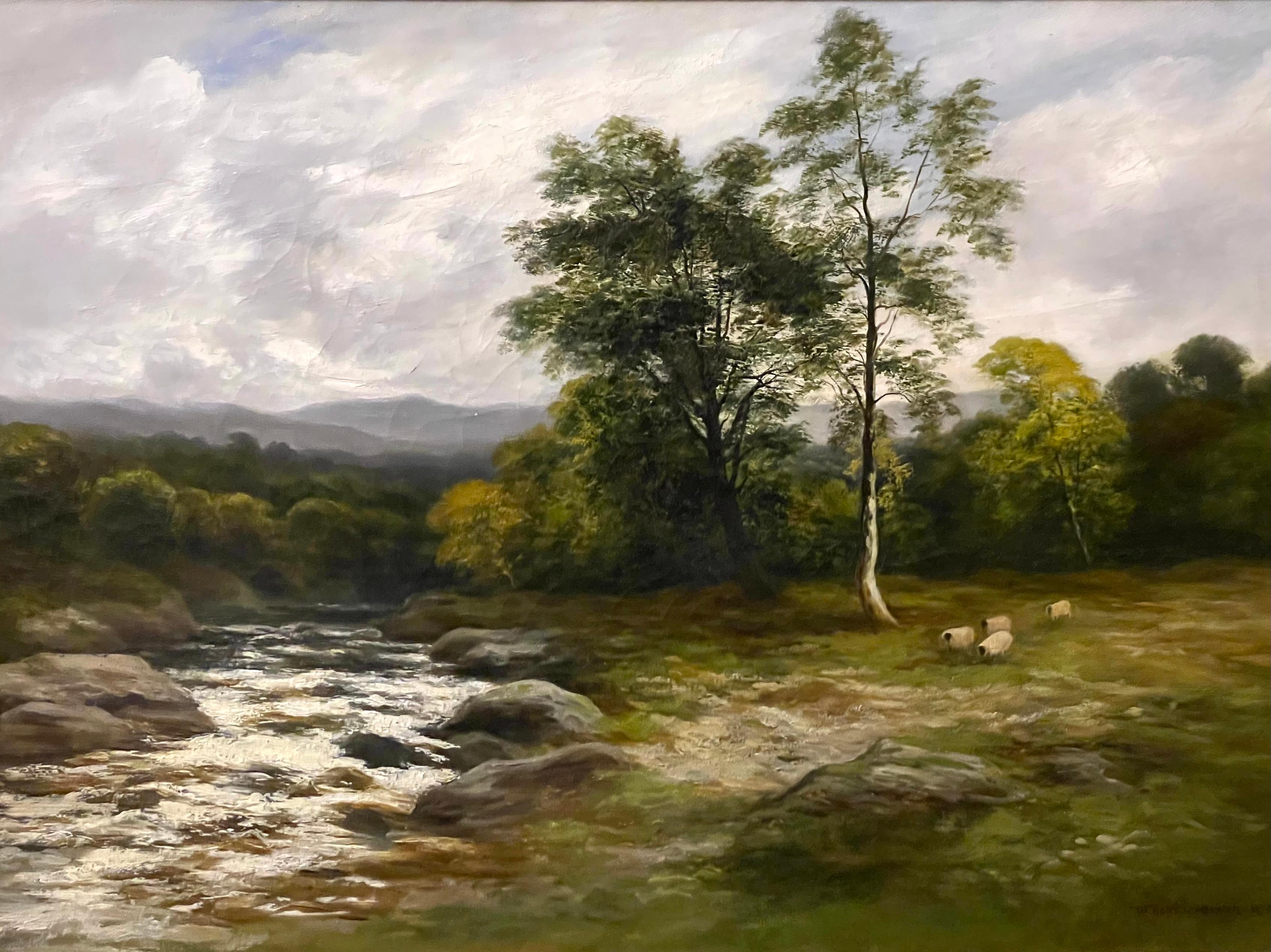 Highland Stream with Sheep For Sale 9