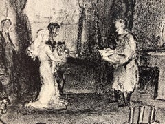 William B. Sharp, The Wedding, 1946, lithograph