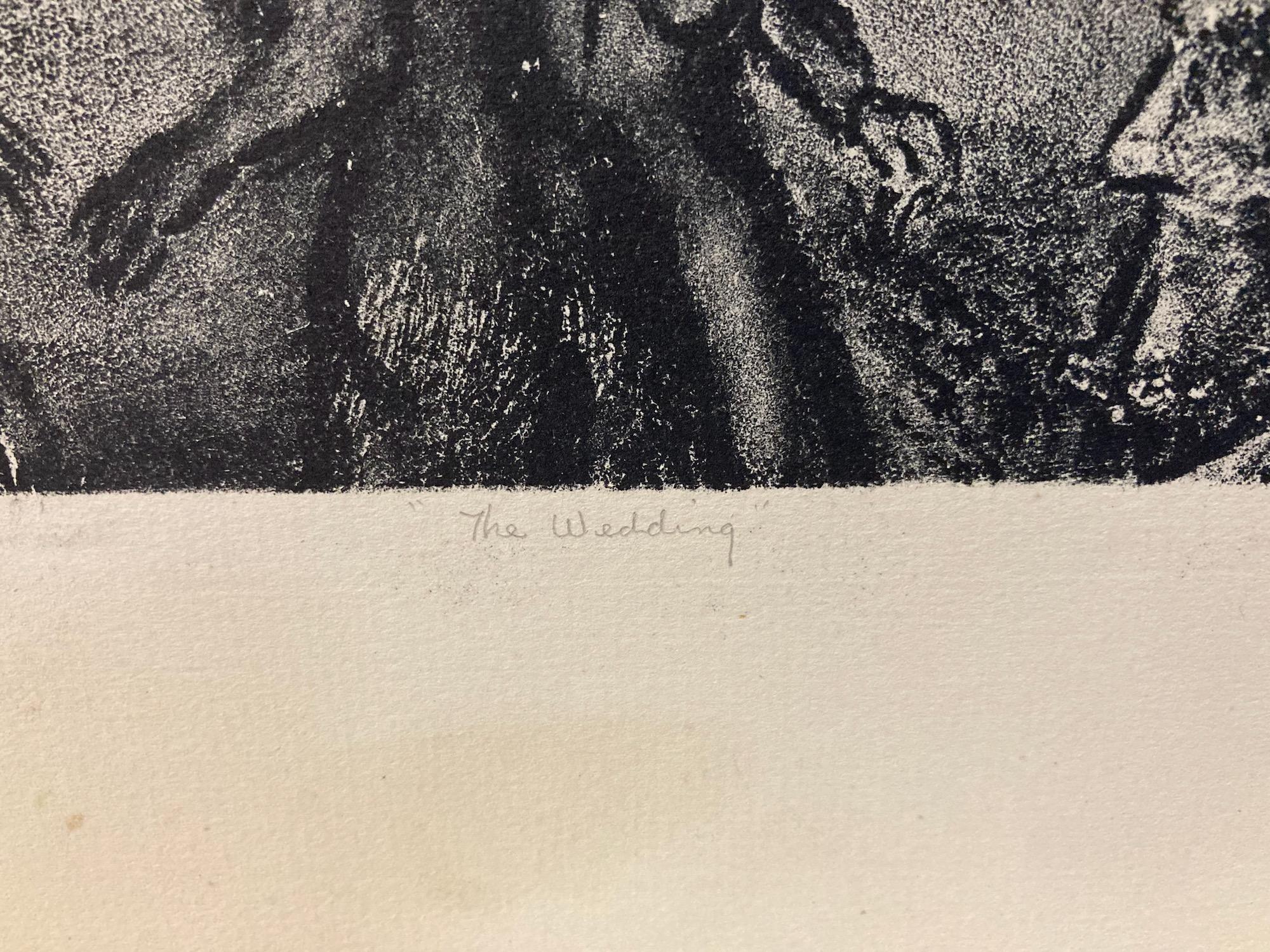 William B. Sharp, The Wedding, 1946, lithograph For Sale 1